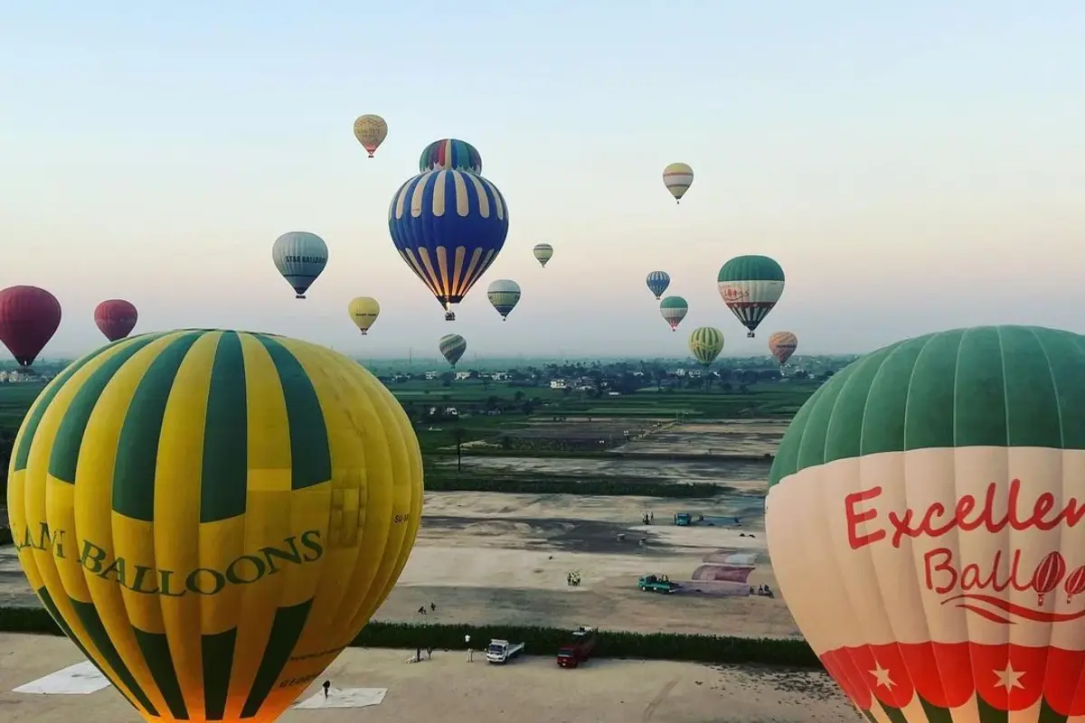 Vol en montgolfière à Louxor